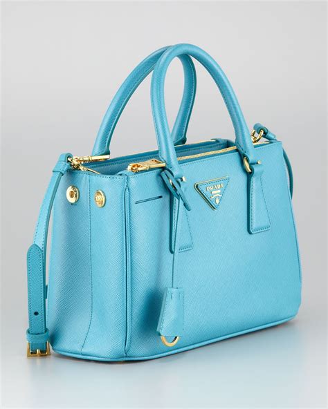 prada blue leather handbag|authentic Prada leather handbags.